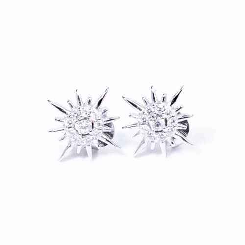 Napsugár Swarovski köves ezüst fülbevaló