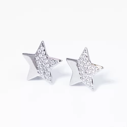 Star ezüst fülbevaló