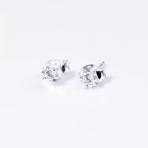 Kicsi Swarovski köves bedugós ezüst fülbevaló