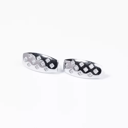 Elegáns Swarovski köves ezüst fülbevaló