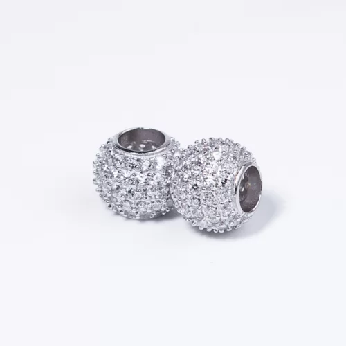 Csillogó gömb Swarovski köves ezüst medál