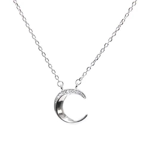 Hold Swarovski köves ezüst nyaklánc
