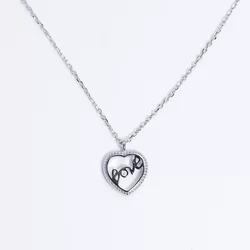 Love Swarovski köves ezüst nyaklánc