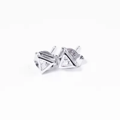 Háromszög Swarovski köves ezüst fülbevaló