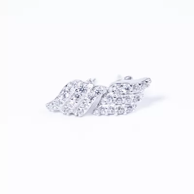Három soros Swarovski köves ezüst fülbevaló