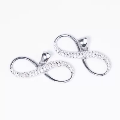 Végtelen Swarovski köves ezüst medál
