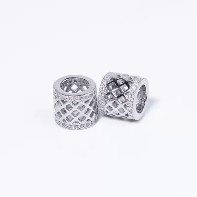 Rácsos Swarovski köves ezüst medál