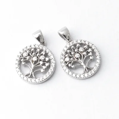 Extra Swarovski köves életfa ezüst medál