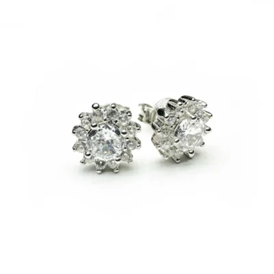 Lady Swarovski köves ezüst fülbevaló